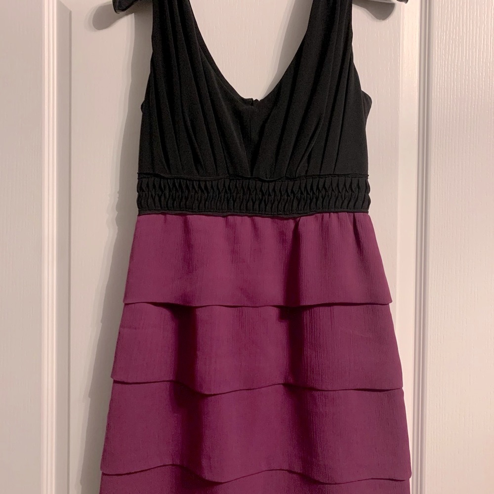 🎁 BUY1GET1 FREE - BCBG evening / work dress with ruffle detail